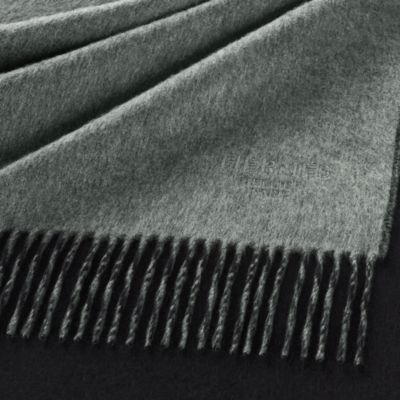 ❤お得なお品❤クリーニング済み カシミヤマフラー ダークグレー エルメス HERMES (SALE)エルメス レクトヴェルソ マフラー カシミヤ100